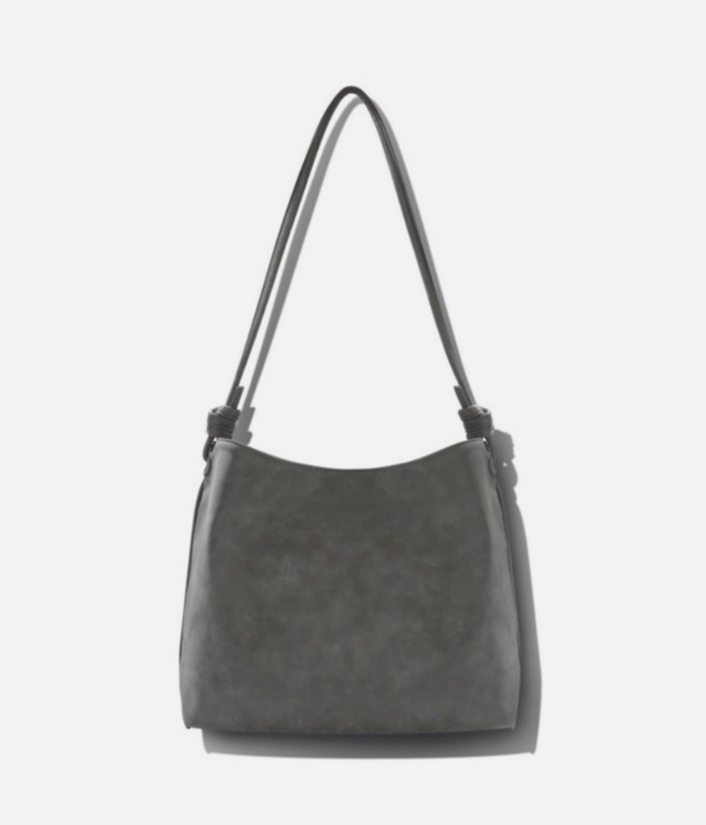 8 Other Reasons Betsy Slouch Tote Stone Grey Suede NWT